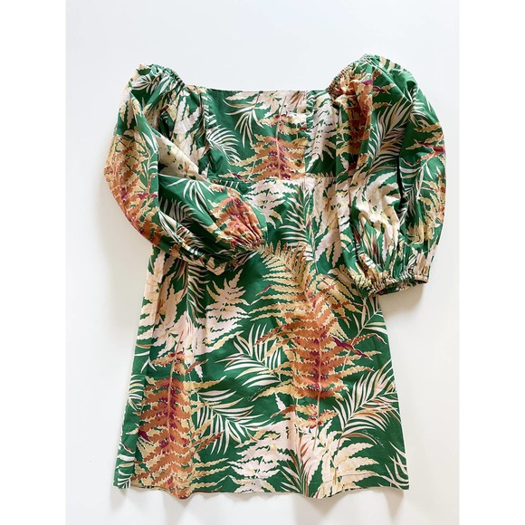 Cara‎ Cara Montauk Dress Fern Leaf Print Size Small - Picture 5 of 10